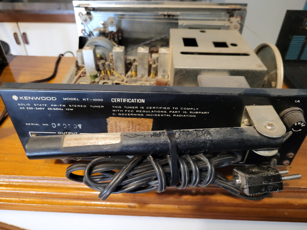 Kenwood Kt-1000 antes de limpieza