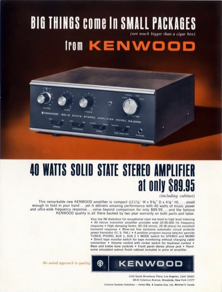 Publicidad Kenwood KA-2000